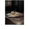 Zapatillas de Casa Baotou Nicho Modelo Nuevo 2026 Color Oro y Plata Mocasines con Cordones Sandalias Casuales Versátiles para Mujer Verano Uso Exterior
