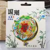 Ímã de Geladeira Rotativo de Três Camadas de Metal Atrações Turísticas da Cidade Presentes Culturais e Criativos Xiamen Chongqing Lembranças Tridimensionais Criativas