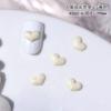 Celebridade da Internet Estilo Ins Manicure Cor Ji Sereia Laço Amor Joia Outono e Inverno Versátil Unha Joia de Resina