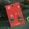 2025 Aretes de Reno de Dibujos Animados Ganchos para Orejas Transfronterizos Nuevos Aleación Navideña Aretes de Botón Navideños Joyería al por Mayor