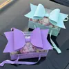 Caixa para Bolo de Flores com Laço, Caixa Transparente de Mão para Flores, Caixa de Presente DIY para Embalagem de Flores e Frutas do Dia dos Namorados Chinês