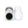 Tubo de lápiz labial cuadrado cosmético, moldeado por inyección, tubo vacío, plata brillante, botella de bálsamo labial LG018, material de embalaje de carcasa de lápiz labial de plástico