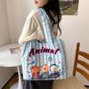 Bolsa de Lona Linda de Dibujos Animados de Nicho para Mujer 2025 Nueva Bolsa Chaleco de Gran Capacidad Bolsa Gruesa Ecológica Venta al por Mayor