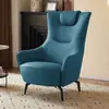 Sofá de Um Lugar Estilo Americano Luxo Leve Moderno Simples Designer Nórdico Varanda Sala de Estar Hotel Encosto Alto Casual Cadeira Tigre