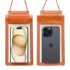 Pasta fosca de três camadas Telefone móvel à prova d'água Bolsa Rastreamento de deriva com tela sensível ao toque Bolsa Cor sólida ao ar livre Universal à prova d'água Capa para celular