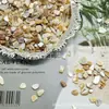 Fragmentos de Concha de Colores 3-6mm Asimétricos Hechos a Mano Manicura Cristal Concha Grava Materiales Decorativos Accesorios para Manualidades DIY