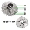 Cassette Freewheel para Bicicleta de Montaña 8/9/10/11/12 Velocidades Piñón de Posicionamiento de Cambio Piñón Antióxido para Bicicleta de Carretera