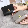 Ins Billetera de Monedas para Estudiantes Nuevos Mujeres Corta Estilo Coreano Moda Tres Plegados Hebilla Cartera Pequeña Bolsa de Monedas Bolsa para Tarjetas