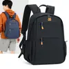 Mochila de Negócios Masculina, Grande Capacidade, Bolsa Leve para Laptop, Mochila Simples à Prova d'Água para Trabalho e Viagem