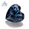 Pedra Sintética Moissanita Novo Coração Azul Pedra Solta Pedra Principal Pode Ser Montada em Brincos, Anéis, Joias, Pingentes, Diamantes Coloridos