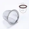 Colador de té Filtro de té Filtro para tetera Filtro de acero inoxidable Filtro de hojas de té Kung Fu Estilo japonés Pequeño Transparente