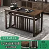 Mesa de chá e cadeira de varanda, combinação de novo escritório em estilo chinês, casa pequena, apartamento, mesa de chá Kung Fu, mesa de chá integrada para ferver água