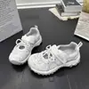 Zapatos Retro Estilo Deportivo tipo "Dad Shoes" para Mujer, Nuevo Modelo de Verano con Malla Transpirable Hueca, Zapatos Casuales Cerrados de Suela Gruesa de Moda