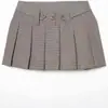 Para Comércio Exterior Transfronteiriço Europeu e Americano Roupas Femininas Aliexpress Mais Vendidas Verão Retrô Versátil Xadrez Slim Saia Plissada