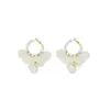 Aretes de Aro con Borla de Perlas Estilo Francés, Pendientes de Moda de Nicho de Alto Temperamento, Nuevos Pendientes Versátiles de Moda al por Mayor para Mujeres