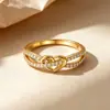 Anillo de Plata de Ley S925 Símbolo Infinito Corazón Diseño de Lujo Ligero Europeo y Americano Nicho Incrustado Zirconia Anillo de Dedo Entrelazado Suministro Exclusivo Transfronterizo