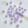 [Serie Púrpura] Joyería Hecha a Mano con Cuentas DIY Accesorios para Cadena de Teléfono Móvil Material de Cuentas Sueltas Colección de Cuentas Hechas a Mano del Mismo Color