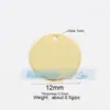 M18 L26 K07 Accesorios para joyería DIY colgante de cobre puro colgante pequeño luna triángulo corazón de melocotón redondo marca