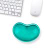 Outlet de fábrica de minería en caliente transfronterizo Almohadilla para la muñeca Forma de corazón Transparente Lindo Color sólido Pintado Cojín de mano Silicona Cristal Almohadilla para la muñeca