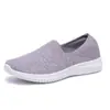 Calcetines Personalizados Transfronterizos Zapatos de Mujer para Hombres de Mediana Edad y Mayores Zapatos para Caminar Zapatos Planos de Malla Superficial para Mujer con Suela Suave