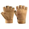 Guantes de Fitness Medio Dedo para Hombre y Mujer Deportes al Aire Libre Ciclismo Guantes de Entrenamiento Antideslizantes Resistentes al Desgaste Protección para Fans Militares Tácticos Absorción de Impactos