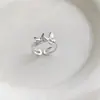 Anillo Mariposa Tridimensional Mate de Borde Ancho para Mujer Versátil Moda Diseño de Doble Capa Anillo Abierto Personalidad Nicho Anillo para Dedo Índice