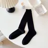 Calcetines largos de punto doble para mujer de otoño e invierno, color gris liso, hasta el tobillo, ligeramente compresivos, efecto adelgazante, calcetines de mujer color café, calcetines de algodón