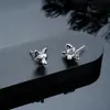 Brincos Originais de Design Transfronteiriço com Cabeça de Lobo para Homens, Brincos Magnéticos Tendência e Únicos para Mulheres, Brincos de Alta Qualidade da Moda e Versáteis