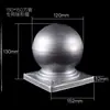 Cabeça de bola de ferro forjado Tampa de tubo Tampa de tubo Guarda-corpo de aço zincado Tampa de tubo quadrado Tampa de cobertura Acessórios de bola redonda Cabeça de coluna decorativa Corrimão de ferro forjado