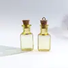 Casa de Bonecas Miniatura Criativa Nova Mini Garrafa de Vidro Transparente Colorida Pingente de Colar DIY Enfeites Venda por Atacado