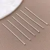Alfinetes em formato de T, alfinetes em formato de 9, alfinetes com cabeça redonda, banhados a ouro 18K em cobre, materiais para atacado para acessórios de joias artesanais DIY com contas