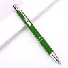 Pluma metálica de presión creativa con varilla de aluminio, pegamento en spray, multicolor, logo grabado a láser, regalo, bolígrafo de presión metálico