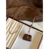 Colar Gargantilha de Couro Retrô com Clipe Magnético para Óculos de Sol Porta-Óculos Feminino Gargantilha Longa Porta-Moedas Bolsa para Fones de Ouvido Acessórios