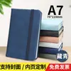 Cuaderno A7 Portátil Mini Portátil Pequeño Diario Libro de Bolsillo Engrosado Cuero Creativo Retro Simple
