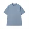 CrossCH Croata Genuino Mismo Estilo Marca de Moda Más Vendido Alta Calidad Bordado Sánscrito Camiseta de Manga Corta para Hombre Manga Media