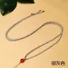 Lanyard Colgante Colgante Hebilla Antigua Dorada para Colgar en el Cuello Cordón Fino Ajustable Collar para Hombres y Mujeres Cuerda Colgante de Jade Colgante de Jade