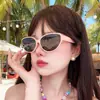 Novos Óculos de Sol Retrô da Moda Europeus e Americanos, Transfronteiriços, Anti-UV, Tendência, Óculos Lisos Estilo de Rua, Óculos de Sol Gatinho para Mulheres