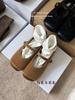 Sapatos femininos BULVJI Cloth Season Pig Nose de camada única com sola plana, estilo Mori, 2024, para uso diário