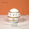 Artesanato em Resina Transfronteiriço, Porta-Vela de Ovo em Rattan com Padrão Europeu, Vela Perfumada, Decoração de Casa, Presente de Lembrança