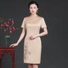 Directo de fábrica 2022 primavera y otoño nuevo conjunto simple de moda de dos piezas de vestido bordado para madre de talla grande de mediana edad