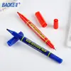 Marcador Baoke 2915 de Doble Punta a Base de Aceite para Líneas Finas y Gruesas, Bolígrafo de Contorno para Arte, Marcador, Bolígrafo para Disco de CD