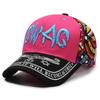 Gorra de béisbol coreana con estampado de letras bordadas para mujer, informal, a la moda, para exteriores, con protección solar, para hombre
