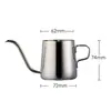 Cafetera de Mano con Orejas Colgantes, Boca Puntiaguda, Olla de Boca Fina, Olla de Boca Larga, Tetera de Acero Inoxidable Tipo Goteo, Cafetera Doméstica