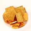 Decorações de enfeites para bolo de chocolate com moedas de ouro, barras e lingotes de ouro, celebração de aniversário, doces de casamento, confeitaria, toppers de bolo de aniversário