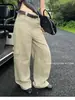 T-PLATFORM Colección Otoño 2026 Retro Americano Diseño Multibolsillos Pantalones Casuales de Trabajo Sueltos para Mujer 26067