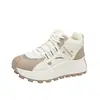 HL893-2 Tênis Pai de Solado Grosso Feminino 2026 Novo Estilo Forro de Pelúcia Resistente ao Frio Sapatos de Algodão Versátil Quentura Esportes