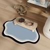 Temu Estilo Simple Hogar Mascota Alfombrilla de Alimentación Absorbente de Agua Secado Rápido Alfombrilla para Gato y Perro Alfombrilla Libre de Lavado para Gente Perezosa