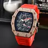 Nuevo Reloj de Barril Moda Richard Esfera Grande Reloj de Cuarzo Multifuncional Reloj para Hombre Explosiones de Tiktok