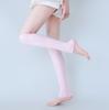 Cubrepiernas de Punto para Adultos Color Fluorescente de Caucho Lana Calcetines de Lana Calcetines Apilados Otoño/Invierno para Hombres y Mujeres Cubrepiernas de Punto Color Caramelo