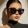 Gafas de Sol 2025 Europa y Estados Unidos Transfronterizas Punk Tendencia Futura Mujeres Mostrar Rostro Gafas Pequeñas Disparo Callejero Moda Gafas Ojo de Gato
